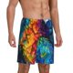 thumbnail image 2 of Fotbe Colorful Parrot Jungle Dream Pantalones Cortos de Pijama para Hombre, Ropa de Dormir, Pantalones de Pijama Cortos para Hombre-XX-Large, 2 of 6