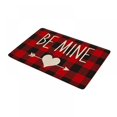 thumbnail image 1 of Overfox Valentine's Day Gnome Doormat Holiday Floor Mat Door Decorative Doormat Outdoor Entrance Door Rug Funny Gnome Theme Welcome Mat, 1.3'x1.9', 1 of 5