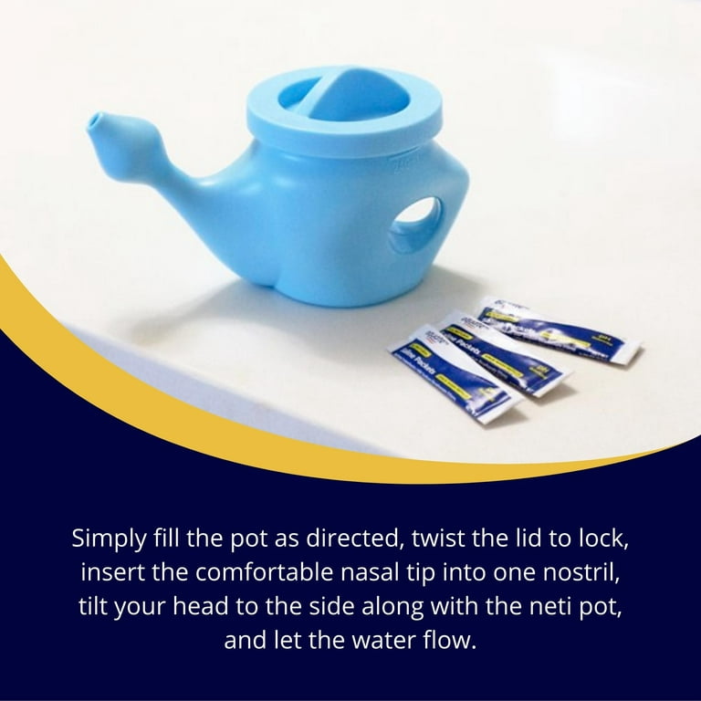 Soft Tip Neti Pot Nasal Wash System