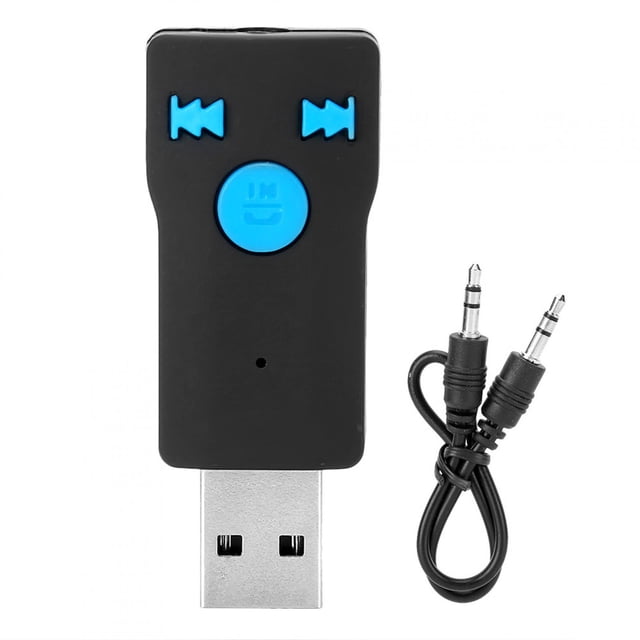 Receptor Bluetooth USB de doble salida, receptor de Audio inalámbrico para coche, reproducción de altavoz