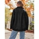thumbnail image 4 of Chaqueta de cuero AUTOMET de gamuza sintética de gran tamaño para mujer, 4 of 6