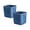 Stitch Blue, variant on DII Poly Bin Zig-Zag Stitch Variegated Gray Trapezoid (Set of 2)