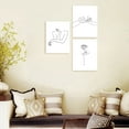3Pcs/Set 30x40cm Modern Simple Hanging Abstract Line Painting Canvas