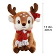 thumbnail image 3 of The Big Save karymi Christmas Deer Plush Doll with Scarf Soft Stuffed Animal Toy Festive Holiday Gift for Children Bedroom Decor 9 Inch Funny Christmas Gifts Winter Savings up to 90% off, 3 of 6