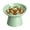 01# (Green), variant on Ceramic Elevated Slow Feeder Cat Bowl - 6" Raised Cat Food Bowl for Bloat Relief & Anti-Vomiting, Whisker Friendly Ceramic Cat Slow Feeder for Indoor Cats, Kittens, Puppies (Pink)