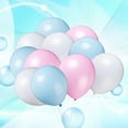 thumbnail image 3 of LEORX 100Pcs Latex Balloon Colorful Wedding Ceremony Pool Party Birthday Sky Blue Pink White 10In, 3 of 8