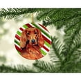 thumbnail image 2 of Carolines Treasures LH9254-CO1 Irish Setter Candy Cane Holiday Christmas Ceramic Ornament, Multicolor, 2 of 3