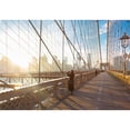 thumbnail image 2 of wall26 - Woman Taking a Photo from Brooklyn Bridge. New York City Manhattan Downtown Skyline - Removable Wall Mural | Self-Adhesive Large Wallpaper - 66x96 inches, 2 of 6