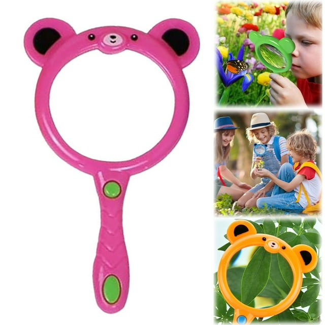 Cqxid Pvc Projection Watches Under $5 Toys and Hobbies Magnifying Glass For Kids Colorful Hand Toy Magnifying Glass Magnifier Glasses For Science Class Reading Outdoor Observation