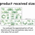 thumbnail image 2 of Green Leaves Wall Stickers Eucalyptus Leave Wall Decals Watercolor Plants Peel and Stick Vinyl Art for Nursery Living Room Bedroom Balcony Corridor Window TV Background Decoration, 2 of 7