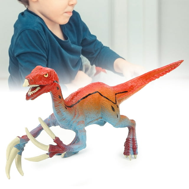 Jouet Éducatif Dinosaure, Modèle de Dinosaure Accessoires de Photographie pour Enfants Rouge