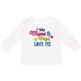 thumbnail image 3 of Inktastic My Mama and Papa Love me with Hearts Boys or Girls Long Sleeve Toddler T-Shirt, 3 of 5