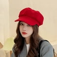 thumbnail image 5 of Happy Date Women Beret Newsboy Hat French Wool Cap Classic Autumn Spring Winter Hats, 5 of 7