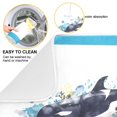 thumbnail image 2 of Watercolor Killer Whales Dish Drying Mat 16x18 Absorbent Microfiber Draining Rack Pad for Kitchen Counter Sink, 2 of 8