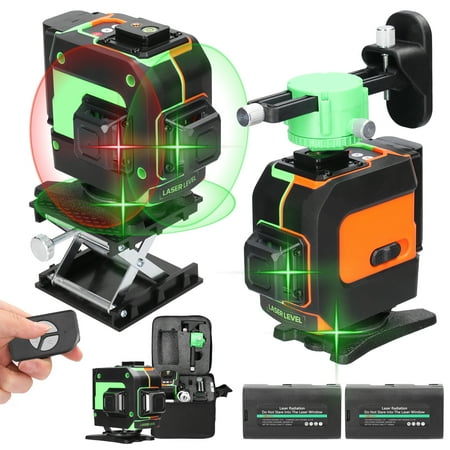 

Multifunctional 12 Lines Level 3° Self-leveling Machine Rechargeable Lithium Battery Leveling Tool Omnidirectional Ground Wall Sticker with Vertical Horizontal Oblique Line