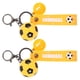 thumbnail image 4 of KAKOWELY 2 llaveros decorativos de fútbol deportivo, llavero colgante de fútbol para bolso., 4 of 5