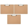 thumbnail image 1 of 3Pcs Portable Clipboard Writing Board Office Hardboard Writing Support Board Document Clip, 1 of 9