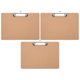 thumbnail image 1 of 3 portapapeles portátiles para escribir, tablero de soporte de escritura de madera dura para oficina, clip para documentos, 1 of 7