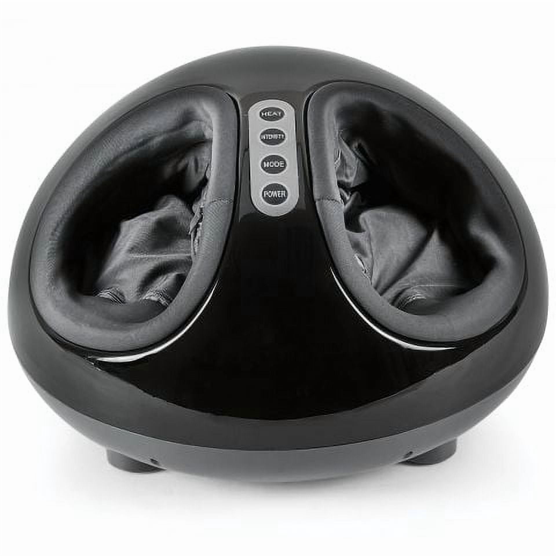 Foot Massager Machine For Foot Circulation Adjustable Intensities with Heat, Deep Kneading, Rolling and Air Compression 15034BK