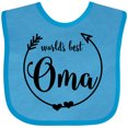 thumbnail image 3 of Inktastic World's Best Oma Girls Baby Bib, 3 of 4