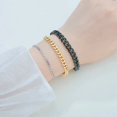 thumbnail image 2 of Fashion Stainless Steel Men Curb Cuban Chain Bracelet Women Bracelet On Hand For Couple Unisex Wrist Hand Jewelry Gift Party, 2 of 5