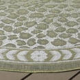 thumbnail image 3 of Safavieh Courtyard Candace Spotted Indoor/Outdoor Area Rug, Light Green/Ivory, 6'7" x 6'7" Round, 3 of 10