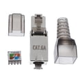 thumbnail image 2 of 12 Uds cat six Extremos, cat / Conector , Conectores de Crimpado Ethernet, Enchufe de Red UTP Sólido Y Hugo Conector de enchufe RJ45 blindado, 2 of 10