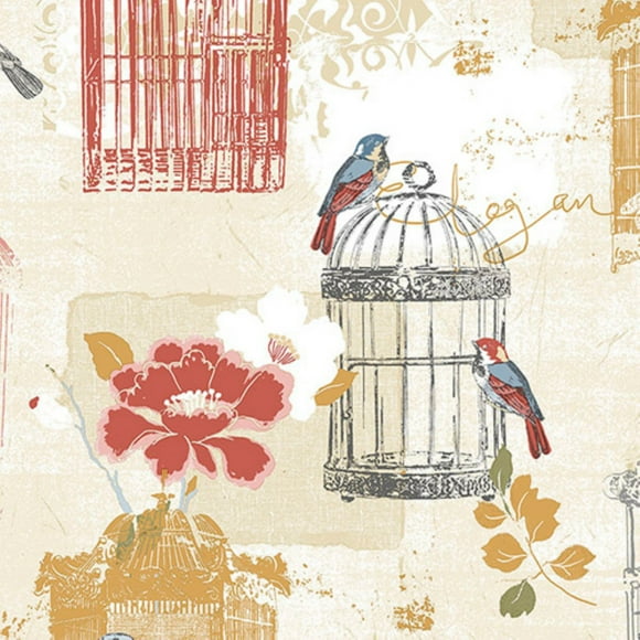 Norwall NWKE29945 Wallpaper, Red, Blue and Yellow