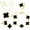 Jet Black, variant on LUCKY CLOVER 18K Gold Plated Jewelry Set for Women With Gift Packaging Box, Gift for Women for Birthday, Vlentine's Day, Chiristmas, New Year, Anniversary