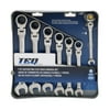 TEQ Correct Professional 7-Piece Flex Head Ratcheting Combination Wrench Set - Metric