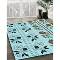 thumbnail image 3 of Ahgly Company Machine Washable Indoor Square Transitional Green Area Rugs, 4' Square, 3 of 7
