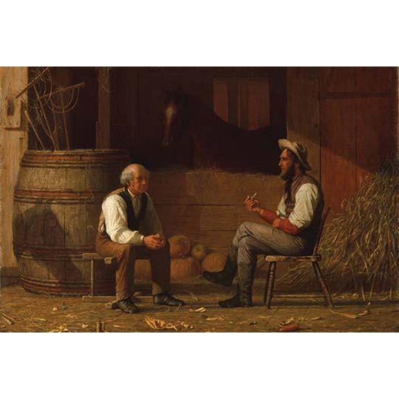 Talking it Over (The Civil War)-Fine art canvas print (20" x 30")