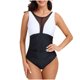 thumbnail image 2 of Traje de baño de una pieza para mujer, conjuntos de bikini para mujer, traje de baño deportivo de verano ajustado de color liso para mujer, traje de baño de poliéster para mujer, 2 of 8