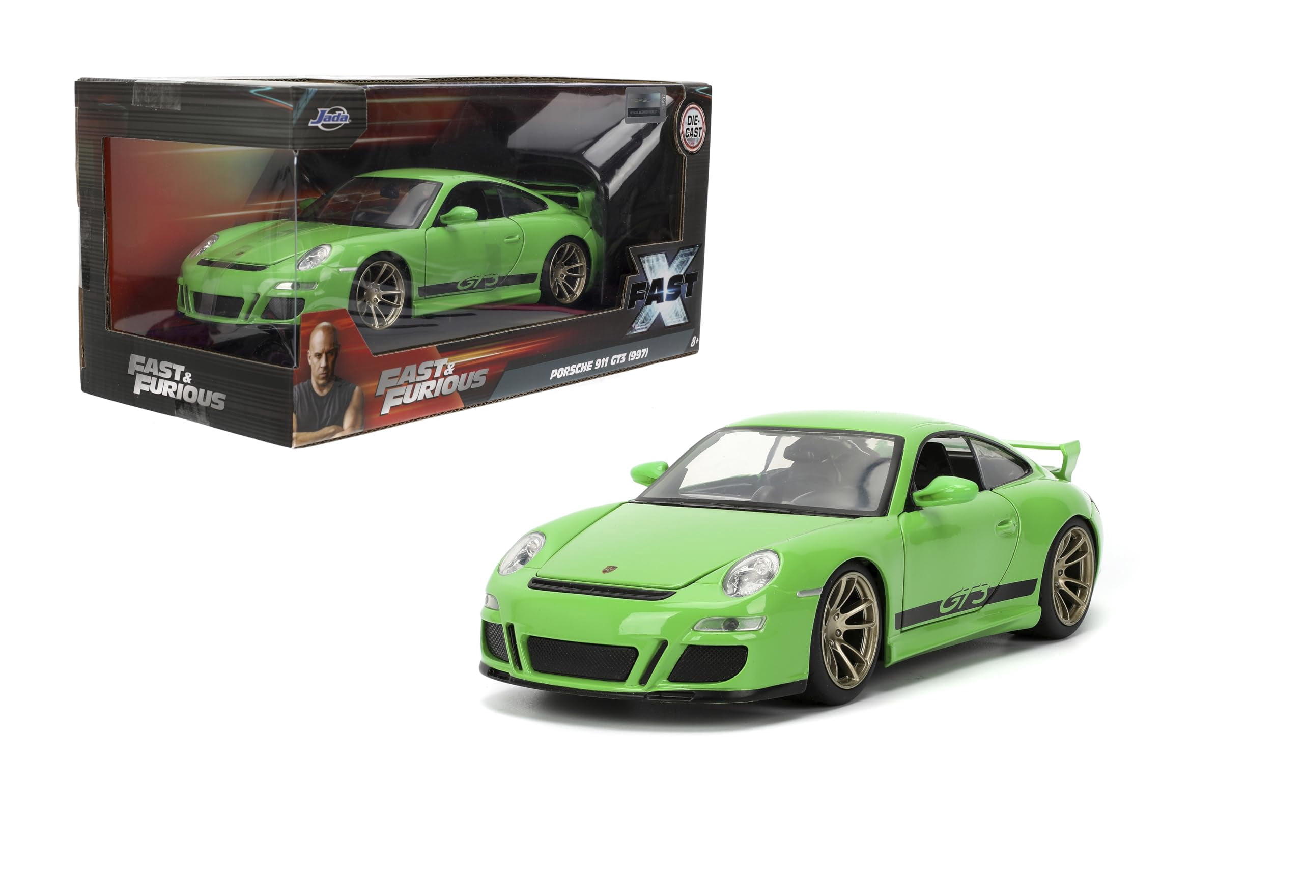 Jada Toys - Voiture Dodge Charger Daytona 1969 - Fast & Furious 7 - Échelle 1/24 - Modèle Miniature Rouge - Collection Ou Jeu - Cadeau Ado