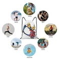 thumbnail image 5 of Pofeuu Minions for Water-Resistant 210D Drawstring Bag Compact Foldable Design Gym Yoga Travel Essentials Lightweight Carryall-Small, 5 of 5