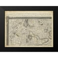 thumbnail image 2 of Unknown 18x15 Black Modern Framed Museum Art Print Titled - Map of London Grid I, 2 of 5
