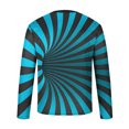 thumbnail image 5 of Blusas y camisas de manga larga con cuello redondo para hombre, estilo casual, cuello redondo, manga larga, camiseta estampada de Halloween, blusa de poliéster para hombre., 5 of 5