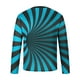 thumbnail image 5 of Blusas y camisas de manga larga con cuello redondo para hombre, estilo casual, cuello redondo, manga larga, camiseta estampada de Halloween, blusa de poliéster para hombre., 5 of 5