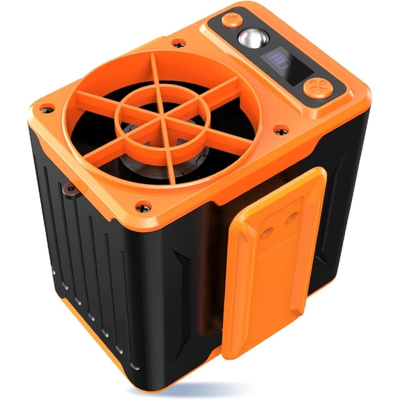 Portable Waist Fan Rechargeable, 10000mAh Personal Shirt Fans, 4 Speeds 10000RPM Clip Belt Fan, Hands-Free Neck Fan for Camping, Jobsite, Outdoor Work - Up to 48H Cooling