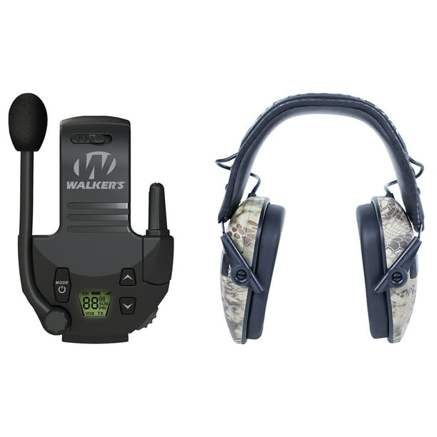 Walker's Game Ear GWPRSEMKPT Razor Series Slim Shooter Electronic Folding Muff (Kryptek Camo