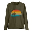 thumbnail image 5 of Hauts à Manches Longues pour Femmes Mode Printemps Imprimé Manches Longues Col Rond Tee Décontracté Hauts Manches Longues pour Femmes, 5 of 5