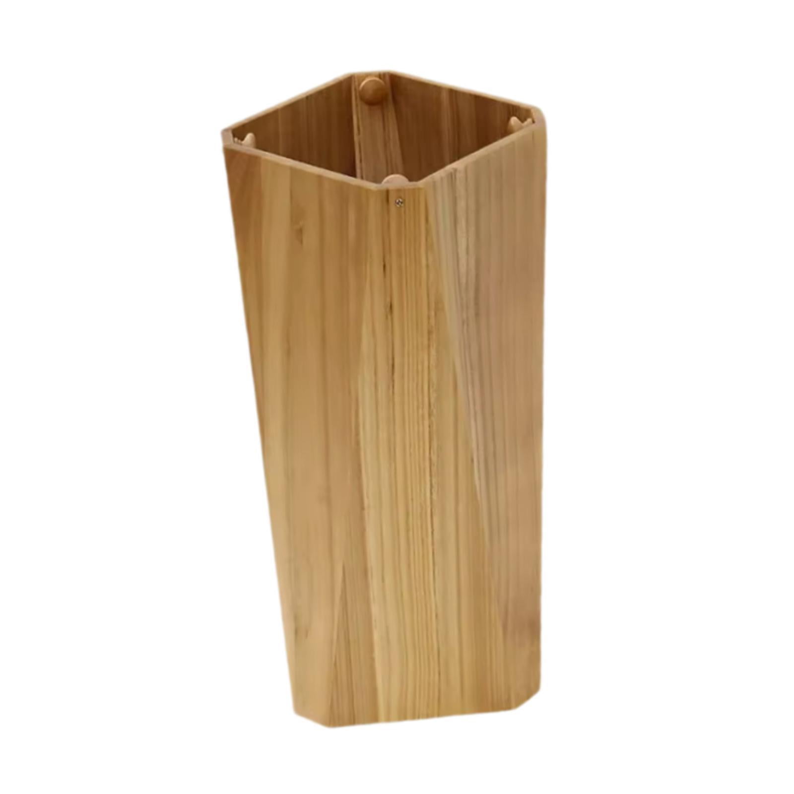 CarpNettore Wooden Umbrella Holder Organizer Sturdy Household Space Saving Creative Umbrella Khaki