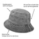 thumbnail image 3 of Sombrero de algodón para mujer, sombrero de pescador de verano, cubo, color sólido, transpirable, sombrero para el sol, plegable, escalada de montaña, viajes de ocio, 3 of 5