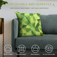 thumbnail image 4 of Green And Yellow Modern Art Geometric Pillow Covers,Green And Yellow Modern Art Geometric Throw Pillow Covers 18"×18" ,Living Room Sofa Couch Pillow Covers,Decorative Pillow Covers, 4 of 7