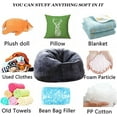 thumbnail image 4 of Giant Sherpa Bean Bag Chair Cover, Ultra Soft Bean Bag Bed (No Filler, Cover only), Large Round Soft Fluffy Bean Bag for Adults, Machine Washable Big Size Bean Bag Covers, 4 of 7
