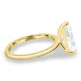 thumbnail image 3 of 4.00Ct Pear Cut Moissanite Solitaire Engagement Ring, 10K Yellow Gold, US 7, 3 of 8