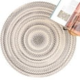 thumbnail image 5 of Capel Rugs American Heritage Shadow 7' 0" Round Braided Area Rug - Traditional Style for Living Room and Indoor Space, 5 of 5