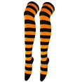 thumbnail image 5 of Thigh High Socks for Women Striped Print Elastic Long Over The Knee Stockings for Daily or Anime Cosplay Party Costume, 5 of 10