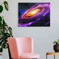 thumbnail image 3 of Chilfamy Galaxy Stars Space Art Canvas Wall Art Ready to Hang - Ideal Home Decor for Room, Living Room, Bedroom, Office, and More 16x12in, 3 of 6