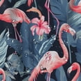 thumbnail image 5 of Orinice Flamingo Bird of Paradise Shower Curtain Fabric Shower Curtain Set with 12 Hooks Waterproof for Bathroom Beach Caravan Hotel 60x72, 5 of 7
